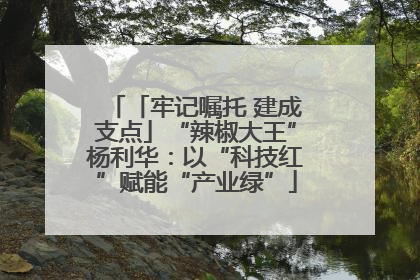 「牢记嘱托 建成支点」“辣椒大王”杨利华：以“科技红”赋能“产业绿”