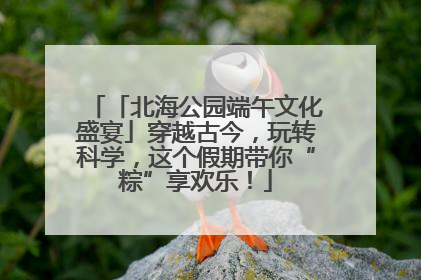 「北海公园端午文化盛宴」穿越古今，玩转科学，这个假期带你“粽”享欢乐！