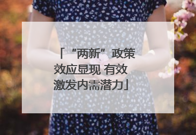 “两新”政策效应显现 有效激发内需潜力
