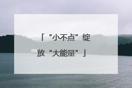 “小不点”绽放“大能量”