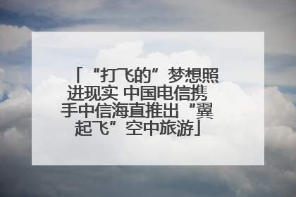 “打飞的”梦想照进现实 中国电信携手中信海直推出“翼起飞”空中旅游