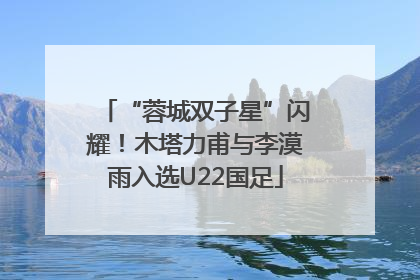 “蓉城双子星”闪耀！木塔力甫与李漠雨入选U22国足