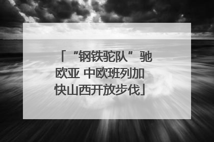 “钢铁驼队”驰欧亚 中欧班列加快山西开放步伐