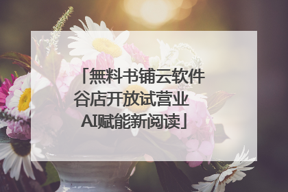 無料书铺云软件谷店开放试营业 AI赋能新阅读
