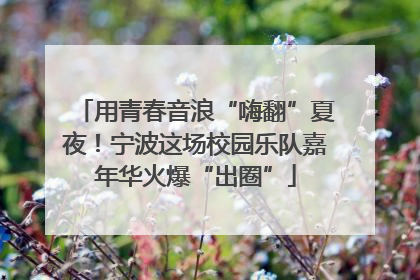 用青春音浪“嗨翻”夏夜！宁波这场校园乐队嘉年华火爆“出圈”