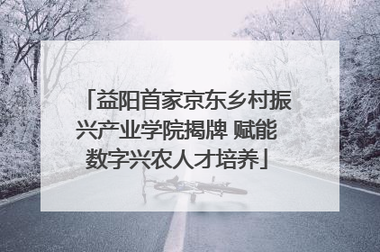 益阳首家京东乡村振兴产业学院揭牌 赋能数字兴农人才培养