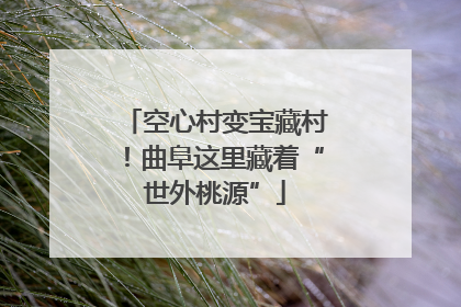 空心村变宝藏村！曲阜这里藏着“世外桃源”