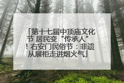 第十七届中顶庙文化节 居民变“传承人”！右安门民俗节：非遗从展柜走进烟火气