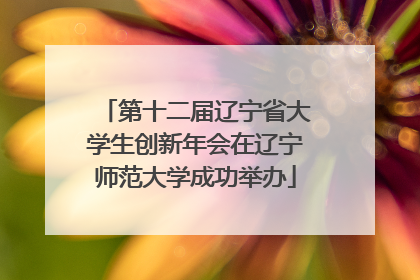 第十二届辽宁省大学生创新年会在辽宁师范大学成功举办