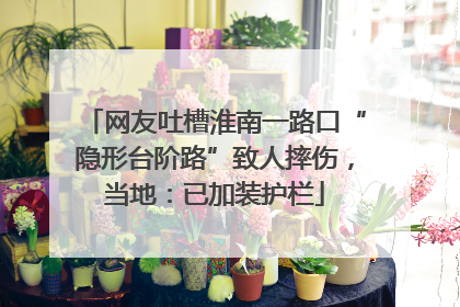 网友吐槽淮南一路口“隐形台阶路”致人摔伤，当地：已加装护栏