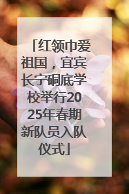 红领巾爱祖国，宜宾长宁硐底学校举行2025年春期新队员入队仪式