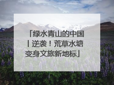 绿水青山的中国丨逆袭！荒草水塘变身文旅新地标