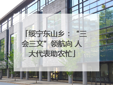 绥宁东山乡：“三会三文”领航向 人大代表助农忙