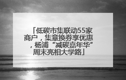 低碳市集联动55家商户，集章换券享优惠，杨浦“减碳嘉年华”周末亮相大学路