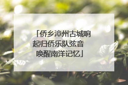 侨乡漳州古城响起归侨乐队弦音 唤醒南洋记忆
