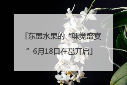 东盟水果的“味觉盛宴”6月18日在邕开启