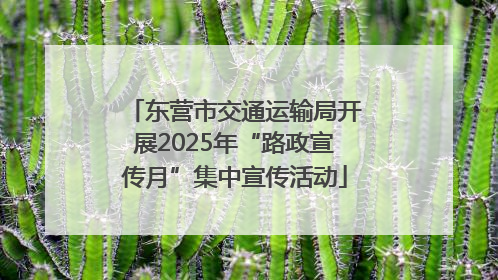 东营市交通运输局开展2025年“路政宣传月”集中宣传活动