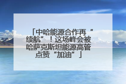 中哈能源合作再“续航”！这场峰会被哈萨克斯坦能源高管点赞“加油”