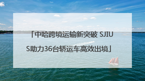 中哈跨境运输新突破 SJIUS助力36台轿运车高效出境