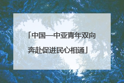 中国—中亚青年双向奔赴促进民心相通