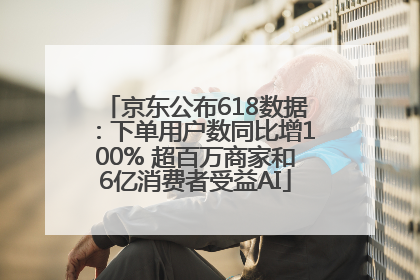 京东公布618数据：下单用户数同比增100% 超百万商家和6亿消费者受益AI