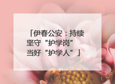 伊春公安：持续坚守“护学岗” 当好“护学人”