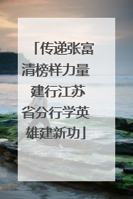 传递张富清榜样力量 建行江苏省分行学英雄建新功