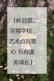 叶县第二实验学校：艺术点亮童心 五育滋养成长