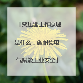 变压器工作原理是什么，施耐德电气赋能工业安全
