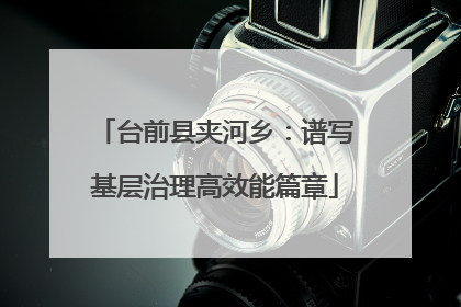 台前县夹河乡：谱写基层治理高效能篇章
