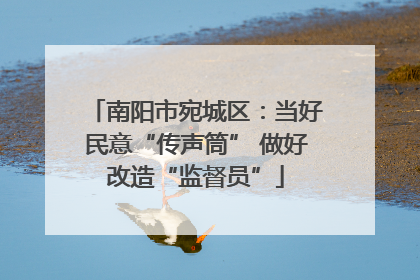 南阳市宛城区：当好民意“传声筒” 做好改造“监督员”