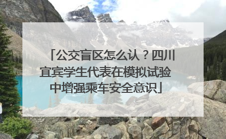 公交盲区怎么认？四川宜宾学生代表在模拟试验中增强乘车安全意识