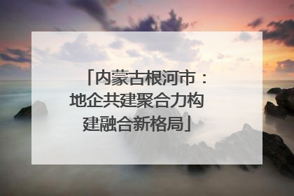 内蒙古根河市：地企共建聚合力构建融合新格局