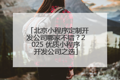 北京小程序定制开发公司哪家不错？2025 优质小程序开发公司之选