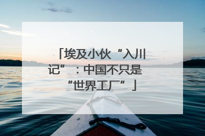 埃及小伙“入川记”：中国不只是“世界工厂”