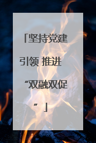 坚持党建引领 推进“双融双促”