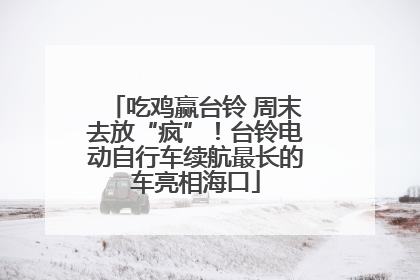 吃鸡赢台铃 周末去放“疯”！台铃电动自行车续航最长的车亮相海口