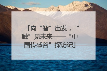 向“智”出发，“触”见未来——“中国传感谷”探访记