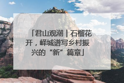 君山观潮｜石榴花开，峄城谱写乡村振兴的“新”篇章