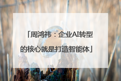 周鸿祎：企业AI转型的核心就是打造智能体