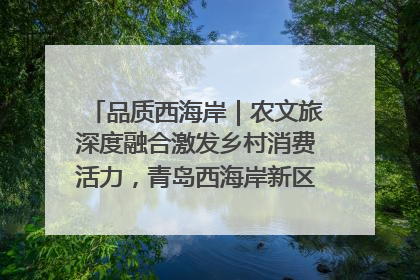 品质西海岸｜农文旅深度融合激发乡村消费活力，青岛西海岸新区的乡村振兴实践