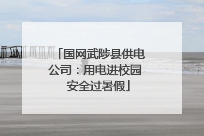 国网武陟县供电公司：用电进校园  安全过暑假