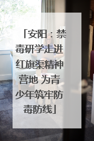 安阳：禁毒研学走进红旗渠精神营地 为青少年筑牢防毒防线
