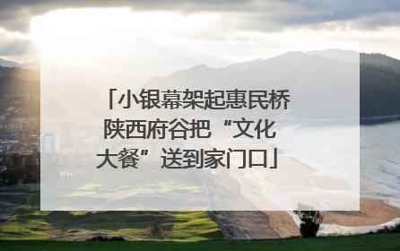 小银幕架起惠民桥 陕西府谷把“文化大餐”送到家门口