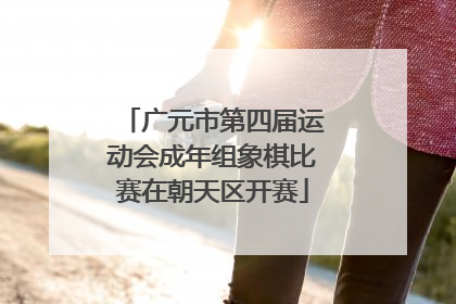 广元市第四届运动会成年组象棋比赛在朝天区开赛