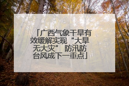 广西气象干旱有效缓解实现“大旱无大灾” 防汛防台风成下一重点