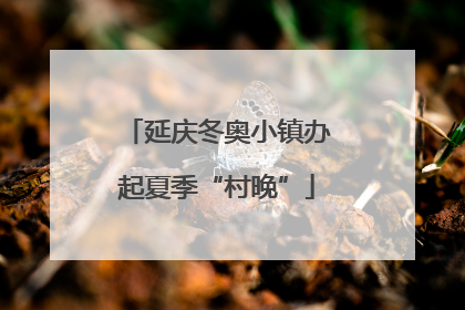 延庆冬奥小镇办起夏季“村晚”