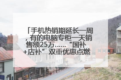 手机热销期延长一周，有的电脑专柜一天销售额25万……“国补+店补”双重优惠点燃德州“考后经济”