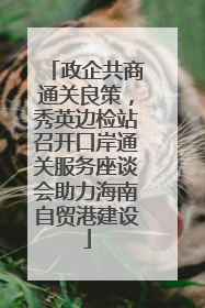 政企共商通关良策，秀英边检站召开口岸通关服务座谈会助力海南自贸港建设