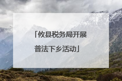 攸县税务局开展普法下乡活动